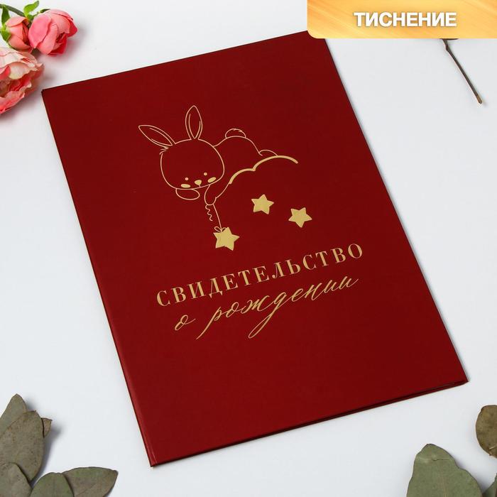 Папка под свидетельство о рождении, цвет марсала, А4, 22 х 31 см
Папка под свидетельство о рождении, цвет марсала, А4, 22 х 31 см