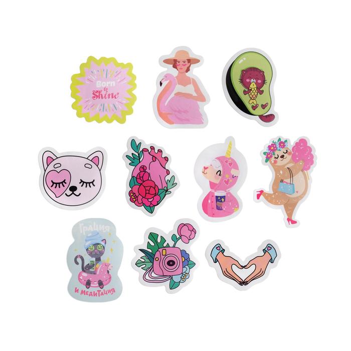 Набор бумажных наклеек Shine, 7 × 6 см, 10 шт
Набор бумажных наклеек Shine, 7 × 6 см, 10 шт