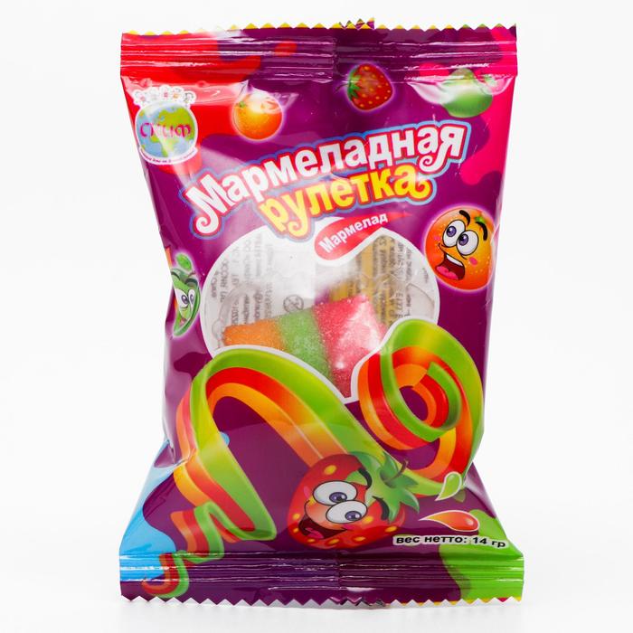Мармелад "Мармеладная рулетка", 14 г
Мармелад "Мармеладная рулетка", 14 г