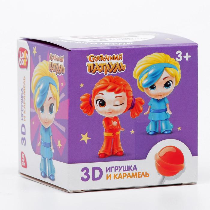 Карамель «Сказочный патруль», на палочке, с игрушкой, 11,4 г