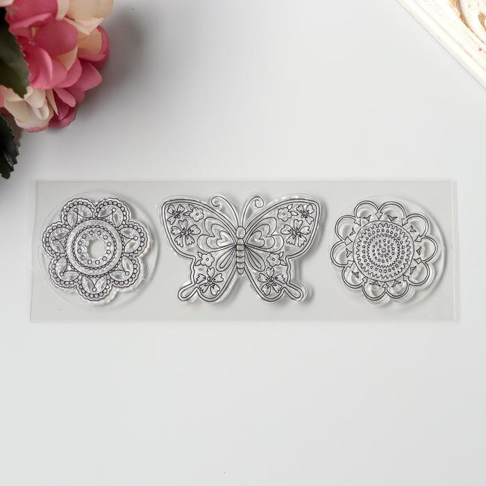 Штамп для творчества силикон "Цветочная бабочка и две ромашки" 5х16 см
Штамп для творчества силикон "Цветочная бабочка и две ромашки" 5х16 см