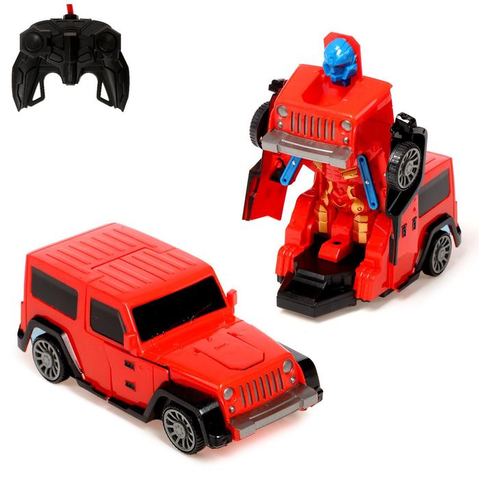 Робот радиоуправляемый "Джип", трансформируется, работает от батареек, цвета МИКС
Робот радиоуправляемый "Джип", трансформируется, работает от батареек, цвета МИКС