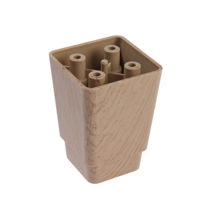 Опора мебельная с декоративным покрытием h=100 мм, бежевая
Опора мебельная с декоративным покрытием h=100 мм, бежевая