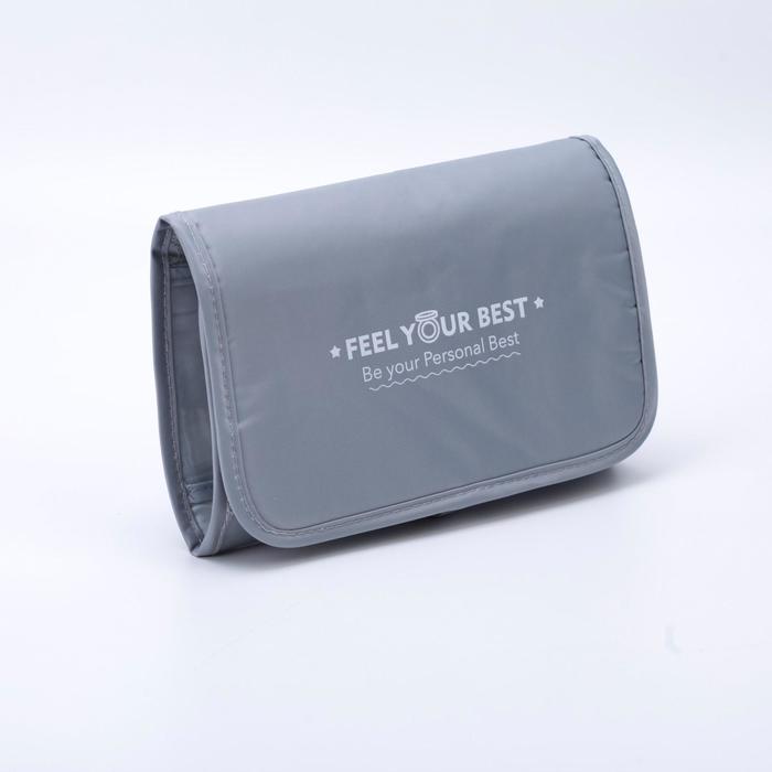 Косметичка раскладная на кнопках, цвет серый
Косметичка раскладная на кнопках, цвет серый