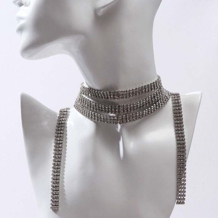 Колье "Голливуд" толстая нить, цвет белый в серебре, L=120
Колье "Голливуд" толстая нить, цвет белый в серебре, L=120