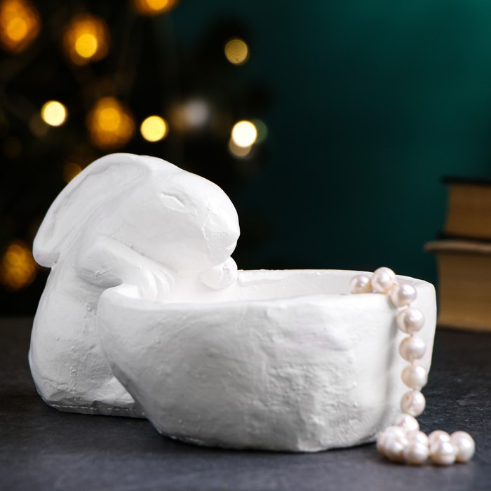 Подставка для мелочей "Зайка с сердечком" 15х17х17см 
Подставка для мелочей "Зайка с сердечком" 15х17х17см