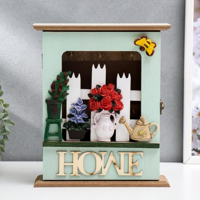 Ключница дерево 6 крючков "Оранжерея" 26,5х22х6 см
Ключница дерево 6 крючков "Оранжерея" 26,5х22х6 см