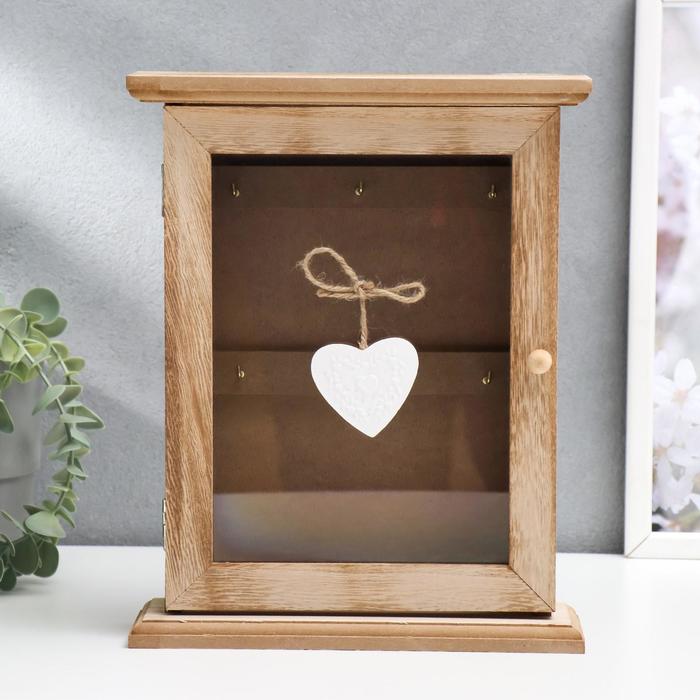 Ключница дерево 6 крючков "Сердце на верёвочке" 26,5х21х6,7 см
Ключница дерево 6 крючков "Сердце на верёвочке" 26,5х21х6,7 см