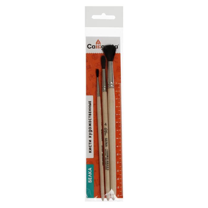 Набор кистей Белка 3 штуки, Calligrata №2 (круглые №: 2, 4, 6), деревянная ручка
Набор кистей Белка 3 штуки, Calligrata №2 (круглые №: 2, 4, 6), деревянная ручка