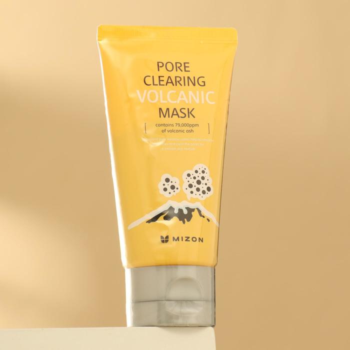 фото Маска очищающая,mizon, с вулканическим пеплом pore clearing volcanic mask