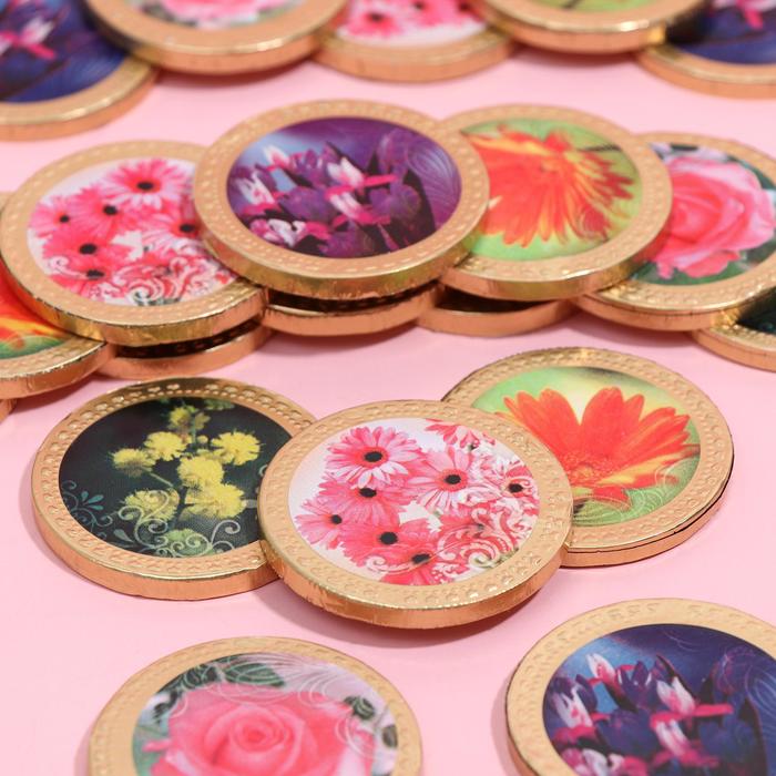 Кондитерское изделие монеты «Цветы», 6 г
Кондитерское изделие монеты «Цветы», 6 г