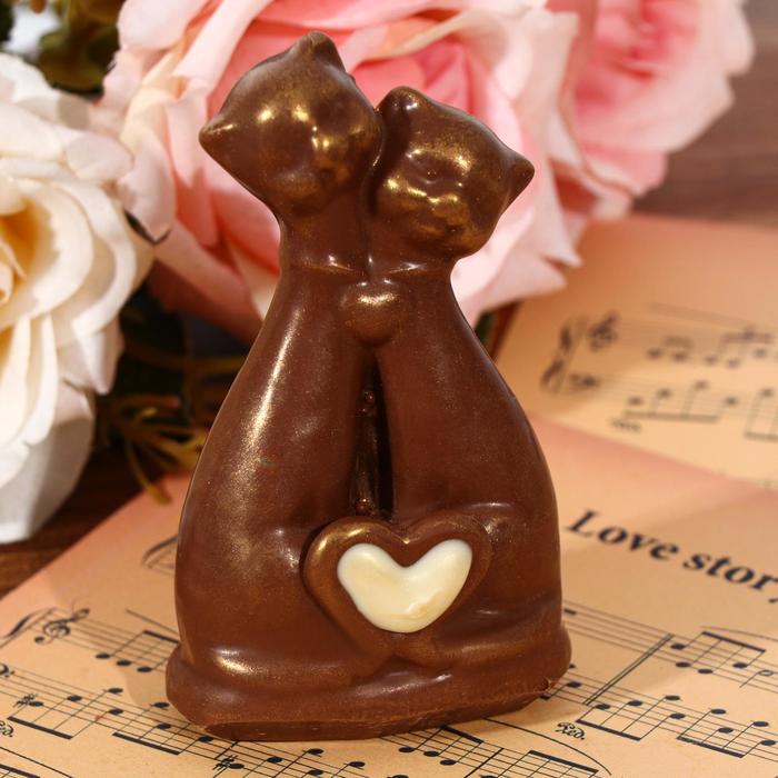 Шоколад фигурный «Кот и кошечка» молочный, 60 г 
Шоколад фигурный «Кот и кошечка» молочный, 60 г