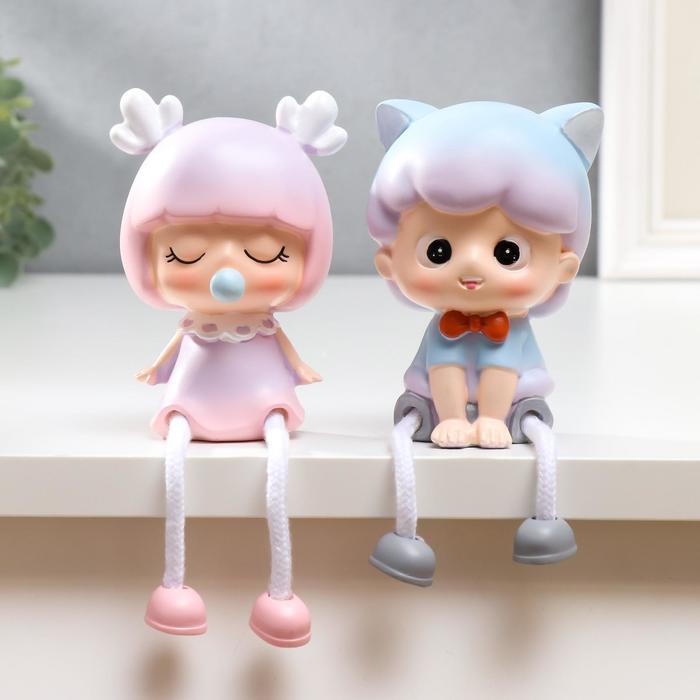 Сувенир полистоун "Малыши со звериными ушками с длинными ножками" набор 2 шт
Сувенир полистоун "Малыши со звериными ушками с длинными ножками" набор 2 шт