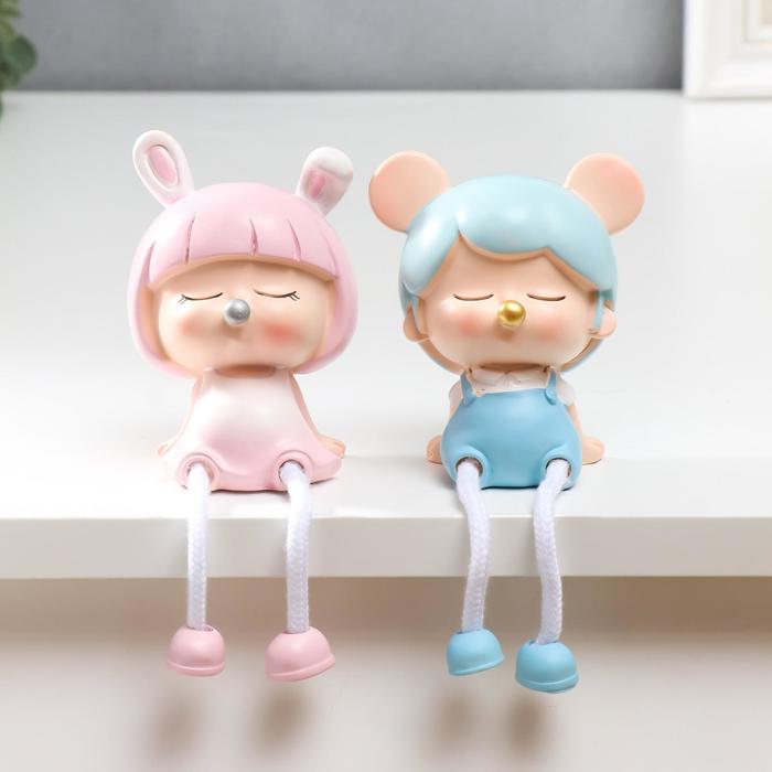 Сувенир полистоун "Малыши с ушками с длинными ножками" набор 2 шт 18х6,5х6 см
Сувенир полистоун "Малыши с ушками с длинными ножками" набор 2 шт 18х6,5х6 см