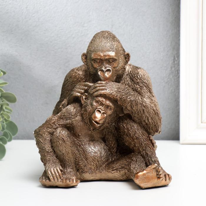 Сувенир полистоун "Обезьяны - ежедневная гигиена" бронза с серебром 16х12х13,5 см 
Сувенир полистоун "Обезьяны - ежедневная гигиена" бронза с серебром 16х12х13,5 см