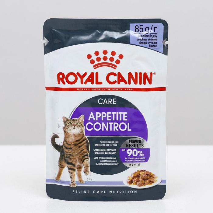 Влажный корм RC Appetite Control Care для кошек, желе, 85 г
Влажный корм RC Appetite Control Care для кошек, желе, 85 г