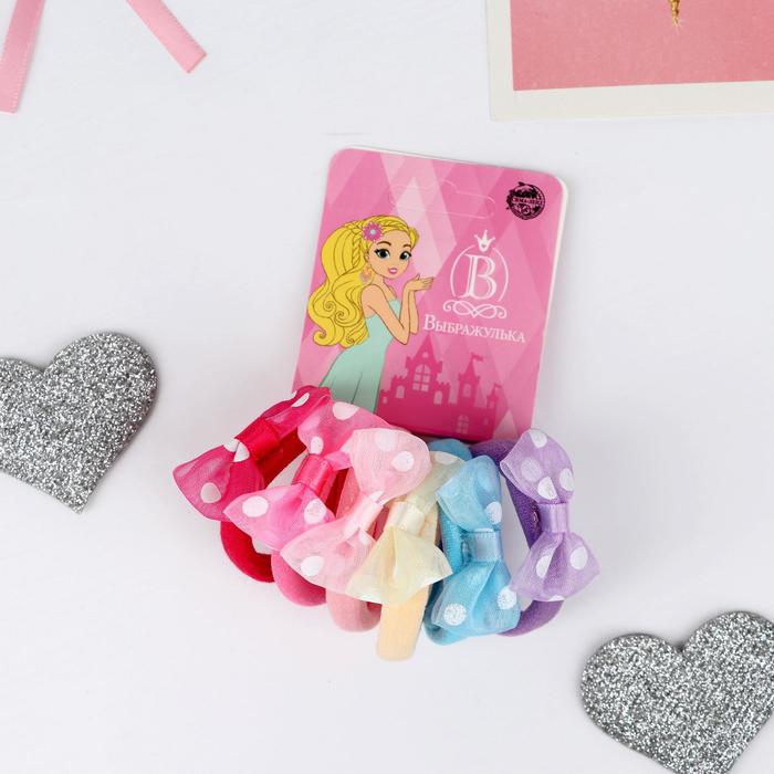 Резинка для волос "Глория" (набор 6 шт) кружочки, 3,5 см, микс
Резинка для волос "Глория" (набор 6 шт) кружочки, 3,5 см, микс