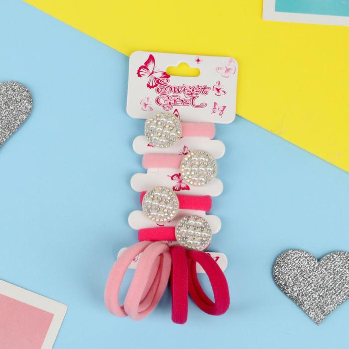 Резинка для волос "Розовый перелив" (набор 8 шт) кружочки стразы
Резинка для волос "Розовый перелив" (набор 8 шт) кружочки стразы