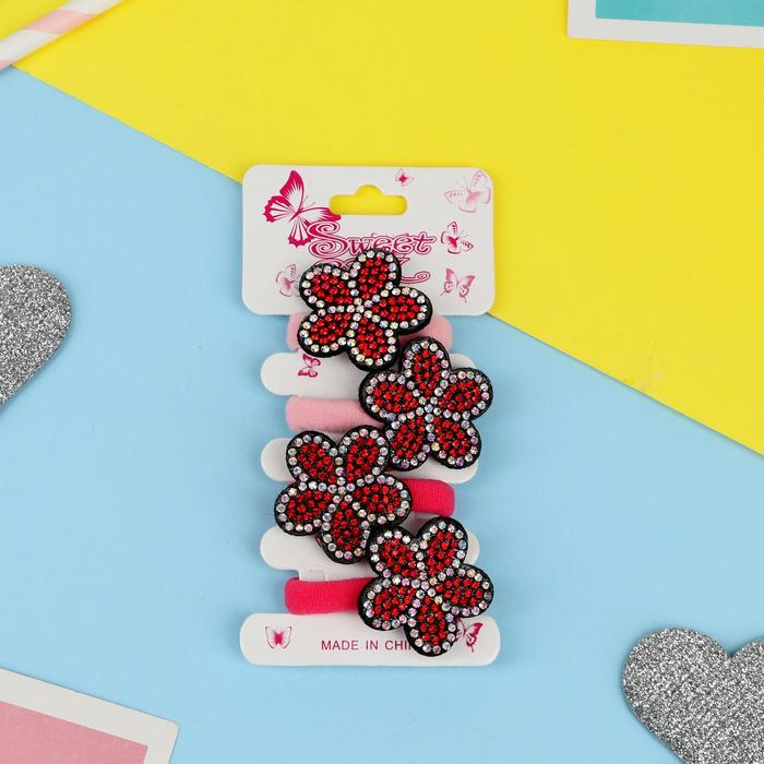 Резинка для волос "Перелив" (набор 4 шт) цветочки стразы
Резинка для волос "Перелив" (набор 4 шт) цветочки стразы