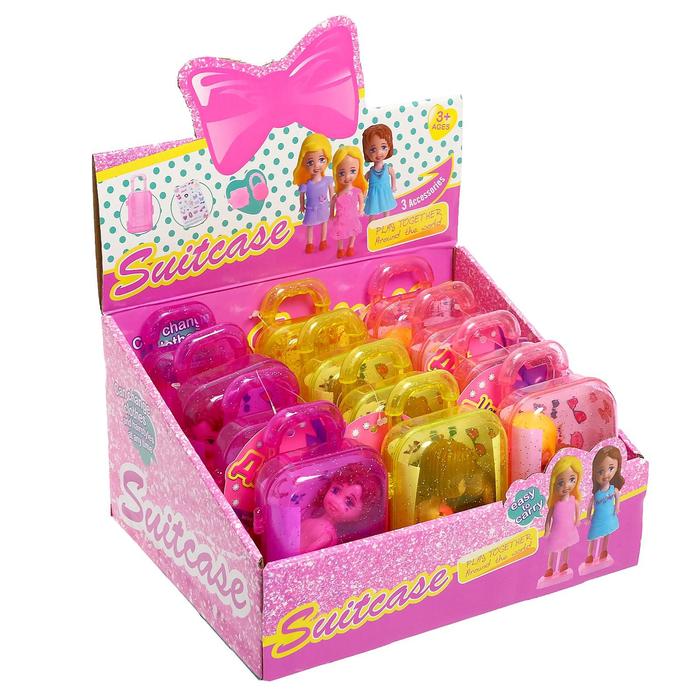 Кукла-малышка «Мира» в чемодане, с аксессуарами, МИКС
Кукла-малышка «Мира» в чемодане, с аксессуарами, МИКС