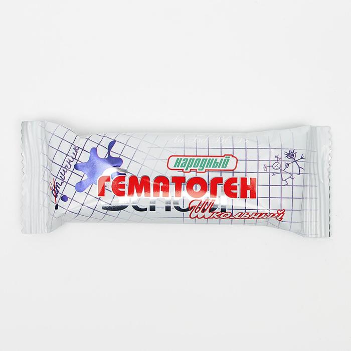 Гематоген Народный школьный, 40 г
Гематоген Народный школьный, 40 г