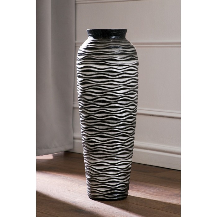 Ваза напольная "Арго", 63 см, черно-белая
Ваза напольная "Арго", 63 см, черно-белая