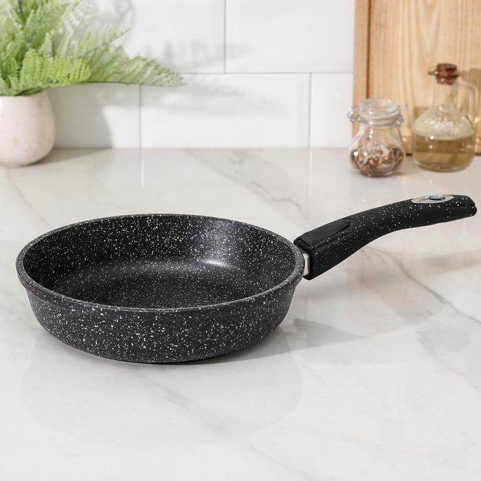 Сковорода «Гранит», d=24 см, съёмная ручка, антипригарное покрытие, цвет чёрный 
Сковорода «Гранит», d=24 см, съёмная ручка, антипригарное покрытие, цвет чёрный