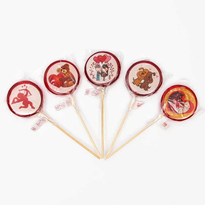 Леденец с печатью на сахарной бумаге «Любовный», клубника, 45 г
Леденец с печатью на сахарной бумаге «Любовный», клубника, 45 г