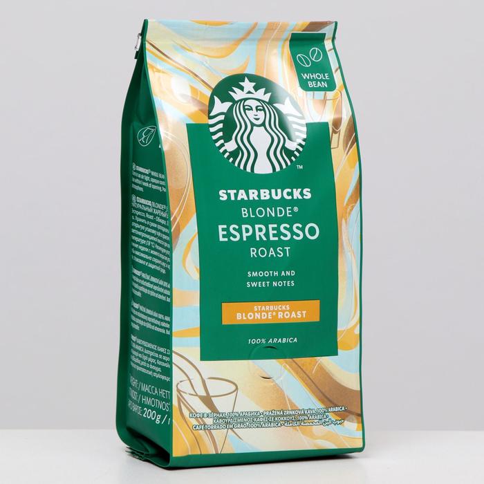 Кофе Starbucks Blonde Espresso, зерновой, 200 г
Кофе Starbucks Blonde Espresso, зерновой, 200 г