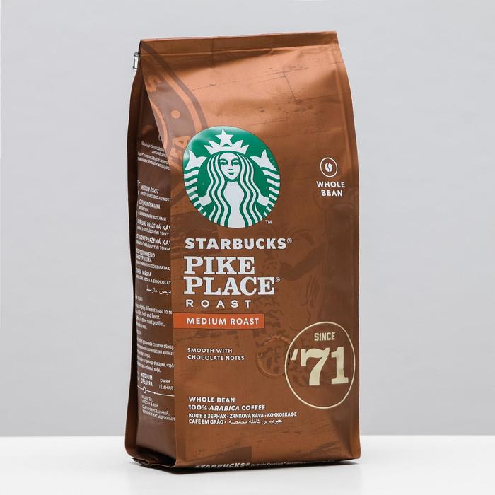 Кофе Starbucks Medium Pike Place, зерновой, 200 г 
Кофе Starbucks Medium Pike Place, зерновой, 200 г
