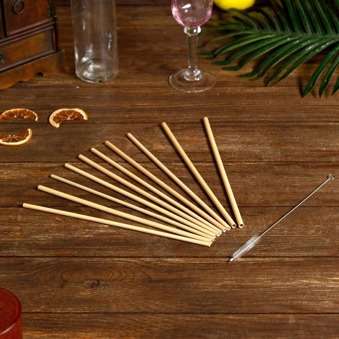 Трубочки для коктейля 10 шт 25х7х0,5 см бамбук
Трубочки для коктейля 10 шт 25х7х0,5 см бамбук