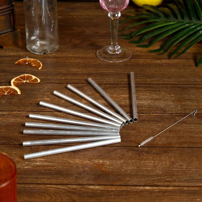 Трубочки для коктейля 10 шт 16х8х0,5 см алюминий
Трубочки для коктейля 10 шт 16х8х0,5 см алюминий