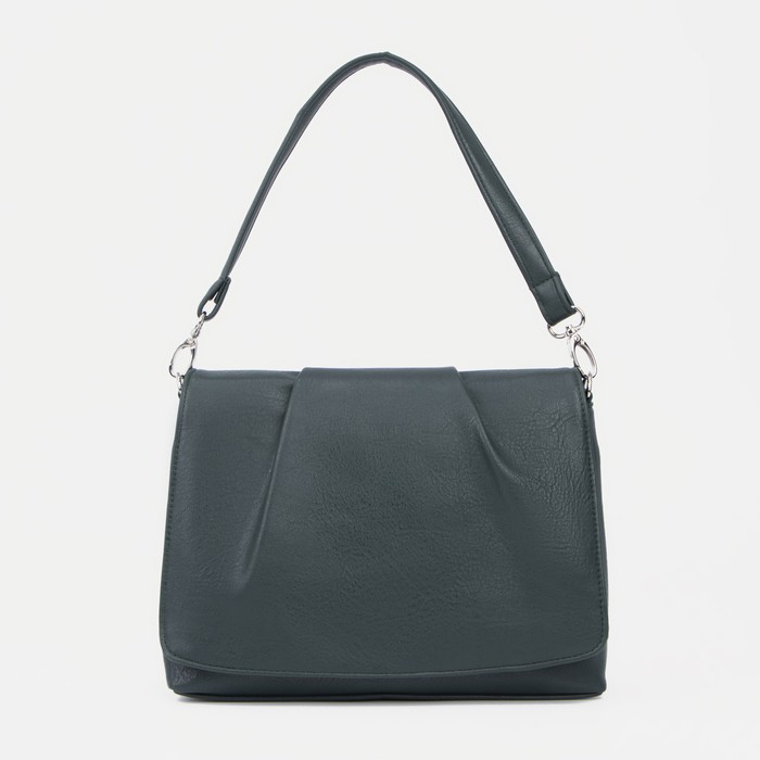 Сумка-мессенджер на клапане, наружный карман, длинный ремень, цвет зелёный
Сумка-мессенджер на клапане, наружный карман, длинный ремень, цвет зелёный