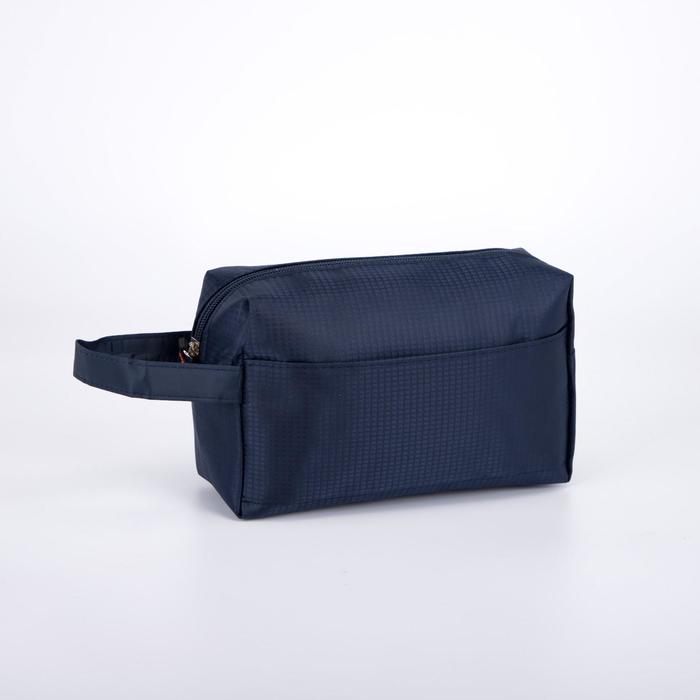 Косметичка на молнии, наружный карман, цвет синий
Косметичка на молнии, наружный карман, цвет синий