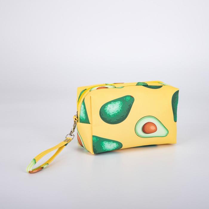 фото Косметичка ^ l- авокадо, 22*9*12, отдел на молнии, желтый