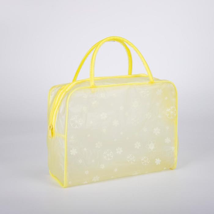 Косметичка на молнии, цвет жёлтый
Косметичка на молнии, цвет жёлтый