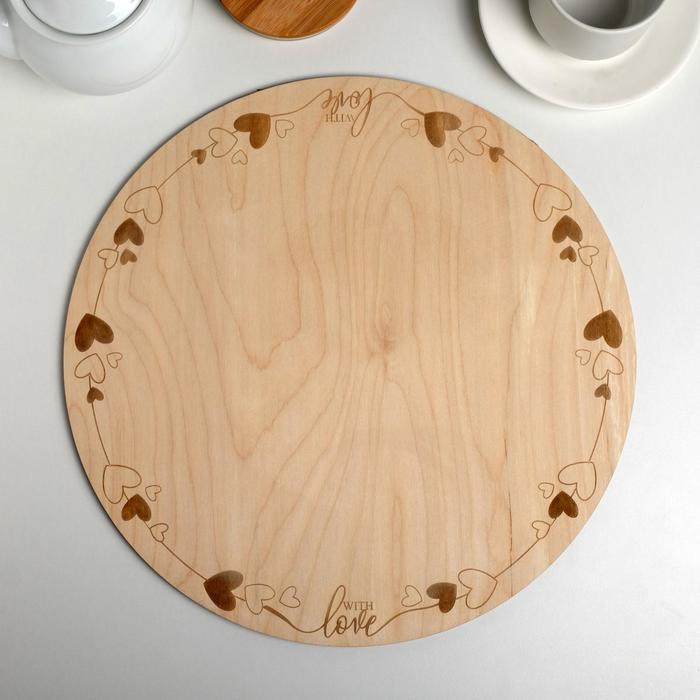 Подложка под торт With Love 36 см, дерево, 0,6 см
Подложка под торт With Love 36 см, дерево, 0,6 см
