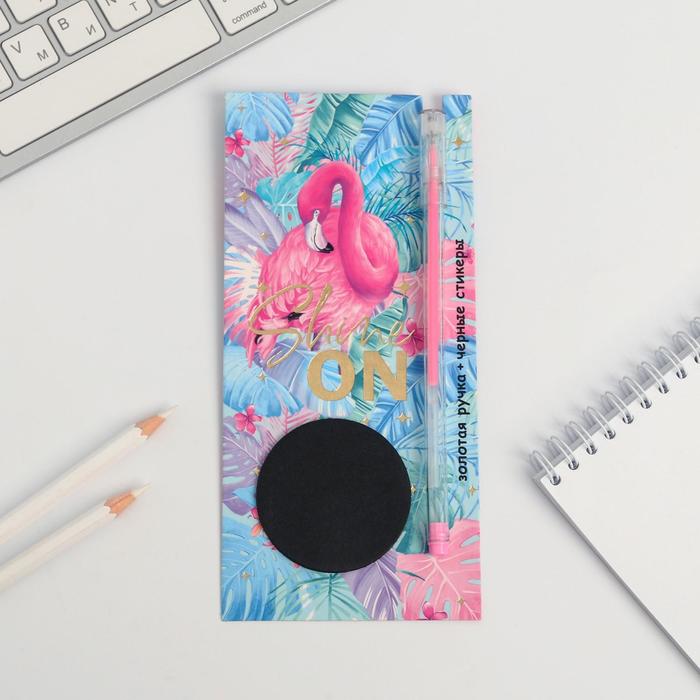 Блок с липким краем Shine ON, + ручка, чёрные листы
Блок с липким краем Shine ON, + ручка, чёрные листы