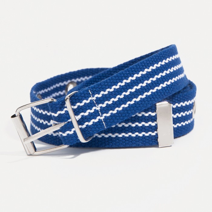 Ремень детский, ширина 3 см, пряжка металл, цвет синий/белый
Ремень детский, ширина 3 см, пряжка металл, цвет синий/белый