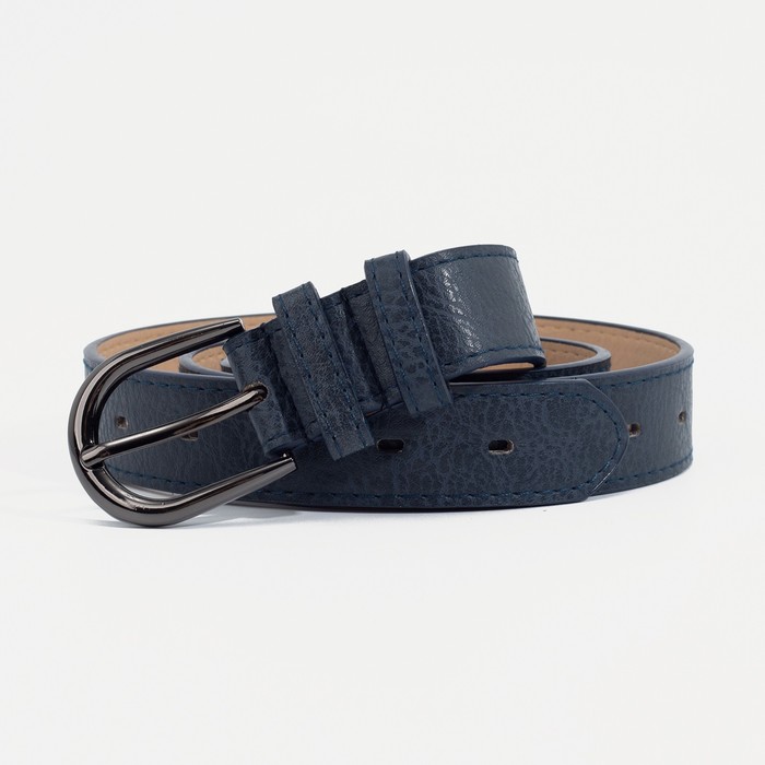 Ремень женский, ширина 2,8 см, пряжка тёмный металл, цвет тёмно-синий
Ремень женский, ширина 2,8 см, пряжка тёмный металл, цвет тёмно-синий