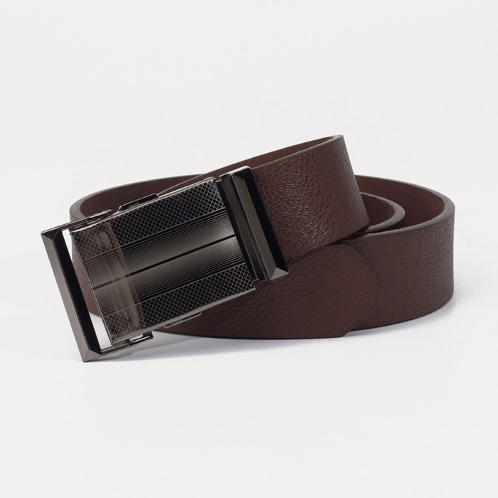 Ремень мужской, ширина 3,6 см, гладкий, автомат, цвет коричневый
Ремень мужской, ширина 3,6 см, гладкий, автомат, цвет коричневый