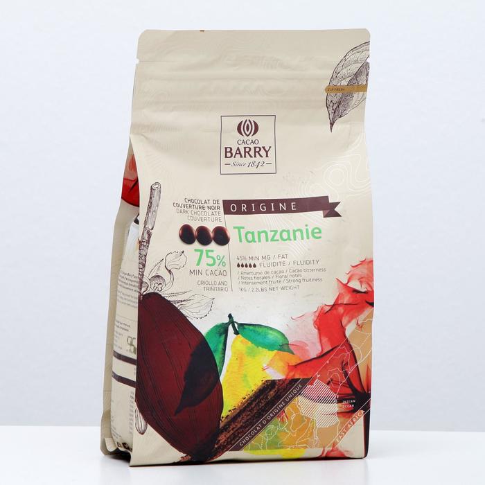 Шоколад горький 75% Tanzanie, 1 кг
Шоколад горький 75% Tanzanie, 1 кг
