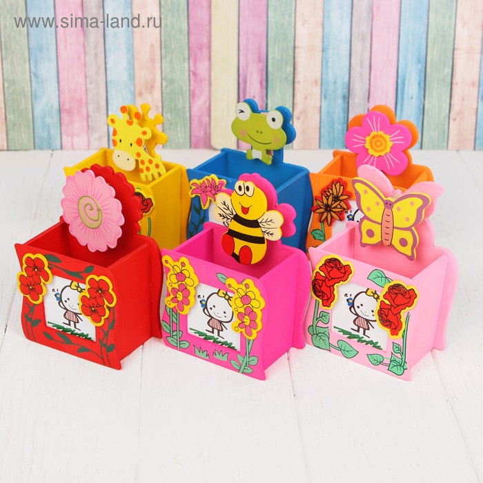 Карандашница с фоторамкой и прищепкой, МИКС
Карандашница с фоторамкой и прищепкой, МИКС