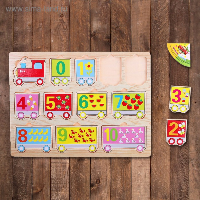 Пазл «Поезд» с цифрами 12 элементов
Пазл «Поезд» с цифрами 12 элементов