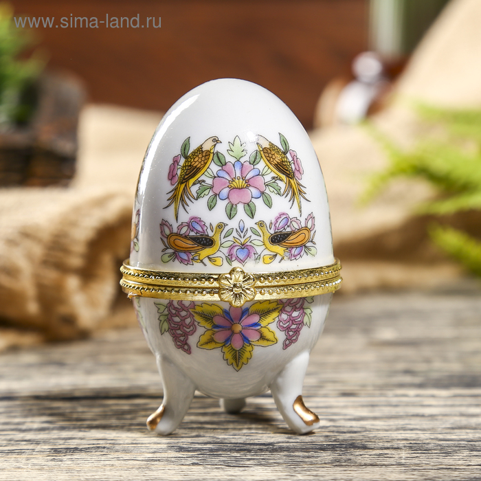 Шкатулка "Райские птицы" 8х5х5 см
Шкатулка "Райские птицы" 8х5х5 см