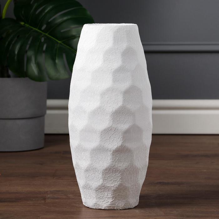 Ваза керамика напольная "Соты", кожа, белая, 40 см
Ваза керамика напольная "Соты", кожа, белая, 40 см