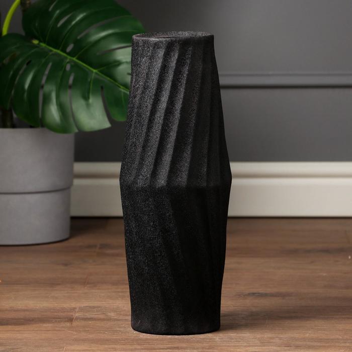 Ваза керамическая "Иллюзия", напольная, кожа, чёрная, 40 см
Ваза керамическая "Иллюзия", напольная, кожа, чёрная, 40 см