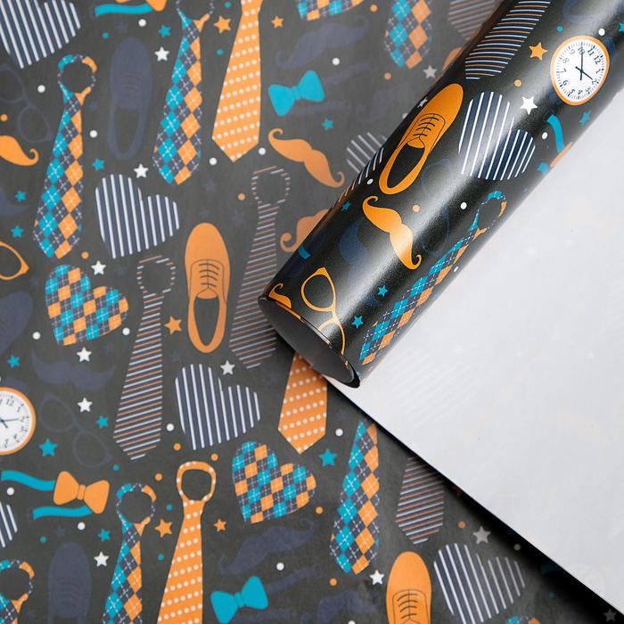 Бумага упаковочная глянцевая "Галстуки", 50 х 70 см
Бумага упаковочная глянцевая "Галстуки", 50 х 70 см