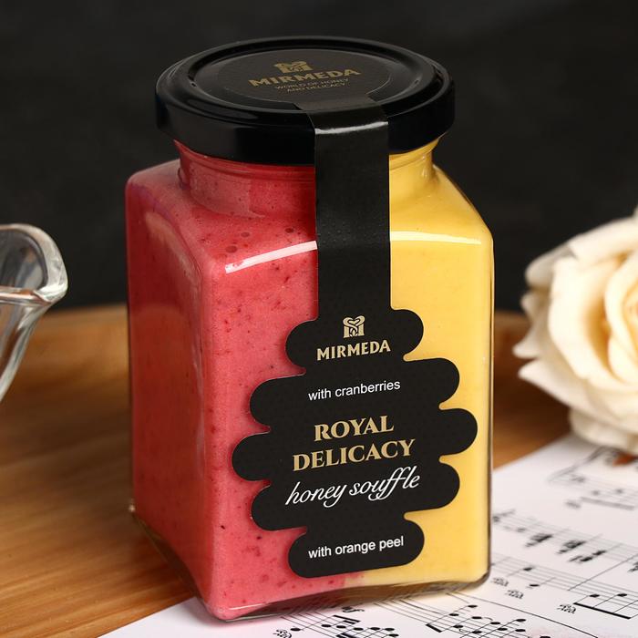 Мёд-суфле «Клюква-Апельсиновая цедра», 340 г
Мёд-суфле «Клюква-Апельсиновая цедра», 340 г