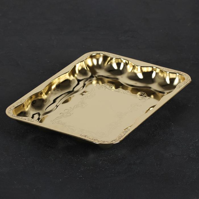 Поднос прямоугольный «Изобилие. Золото», 37×26×4 см, цвет золотой
Поднос прямоугольный «Изобилие. Золото», 37×26×4 см, цвет золотой